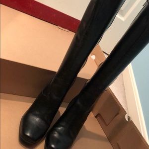 St. John’s Bay black knee high leather boots